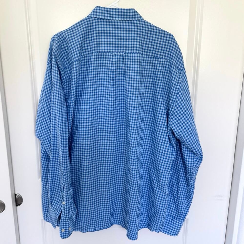Peter Millar Performance Button Down Checkered Sh… - image 2